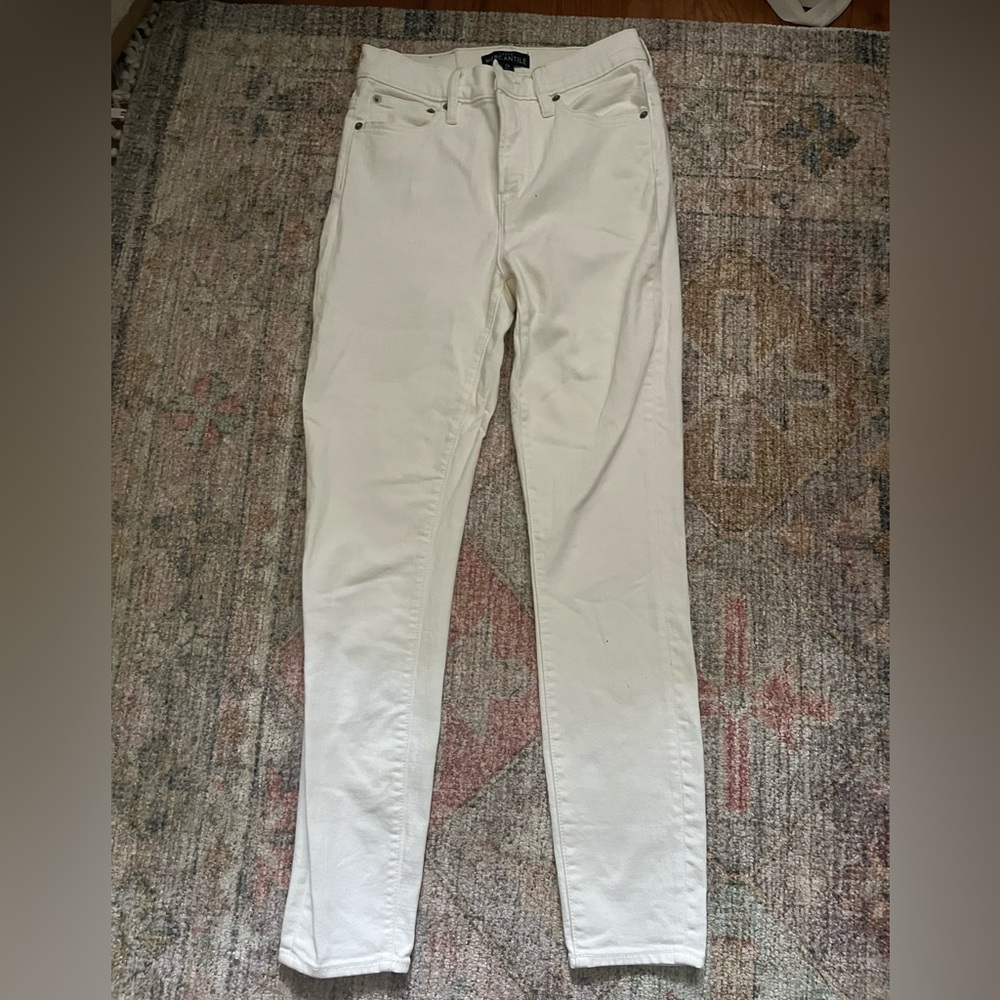 J Crew White Skinny Jeans